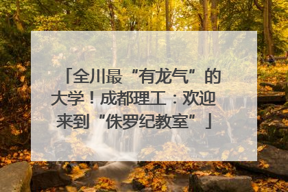 全川最“有龙气”的大学！成都理工：欢迎来到“侏罗纪教室”